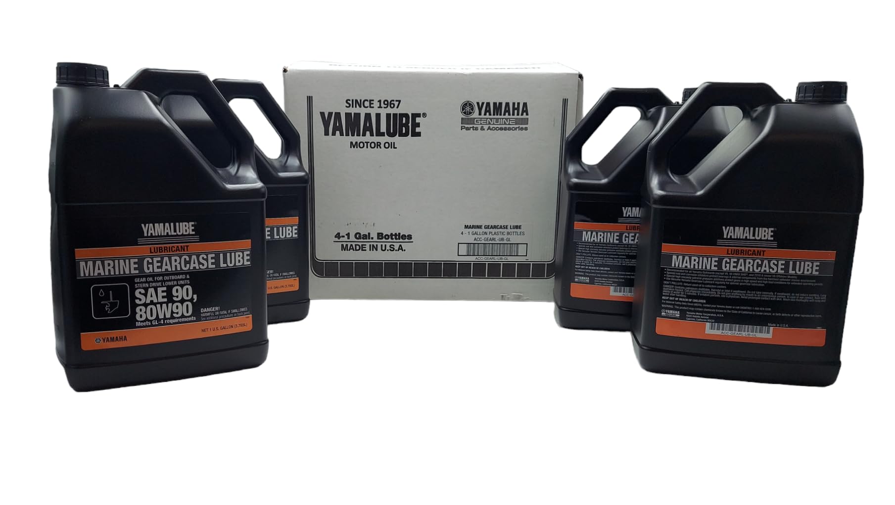 Yamaha Original OEM Yamalube Acc-GEARL-UB-GL Marine Lower Unit Gearcase Lube Yamalube OEM - 4 Gallons