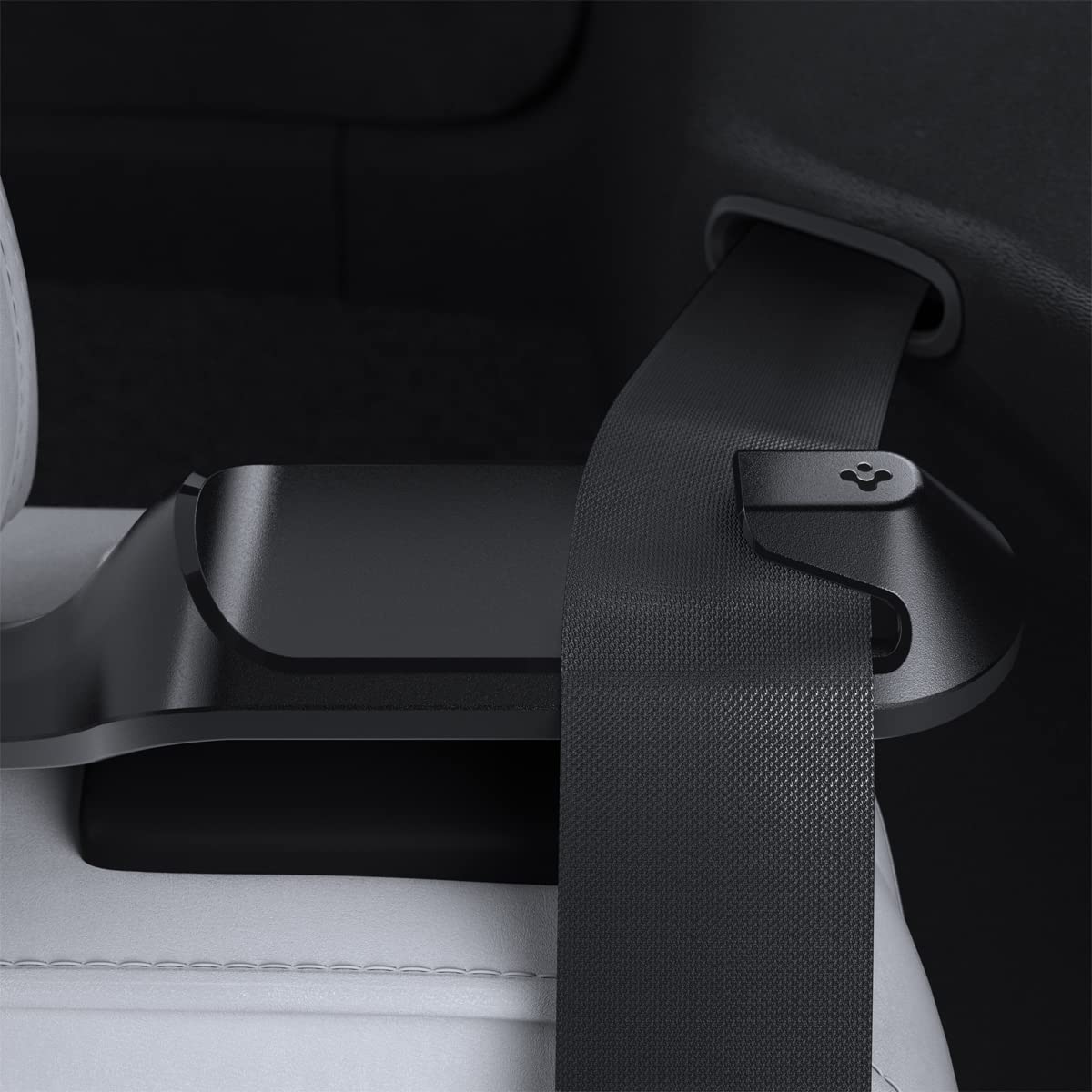 Spigen Backseat Seatbelt Guide Holder Designed For All Tesla Model Y 2025/2024/2023/2022 [Compatible With New Tesla Model Y 2025