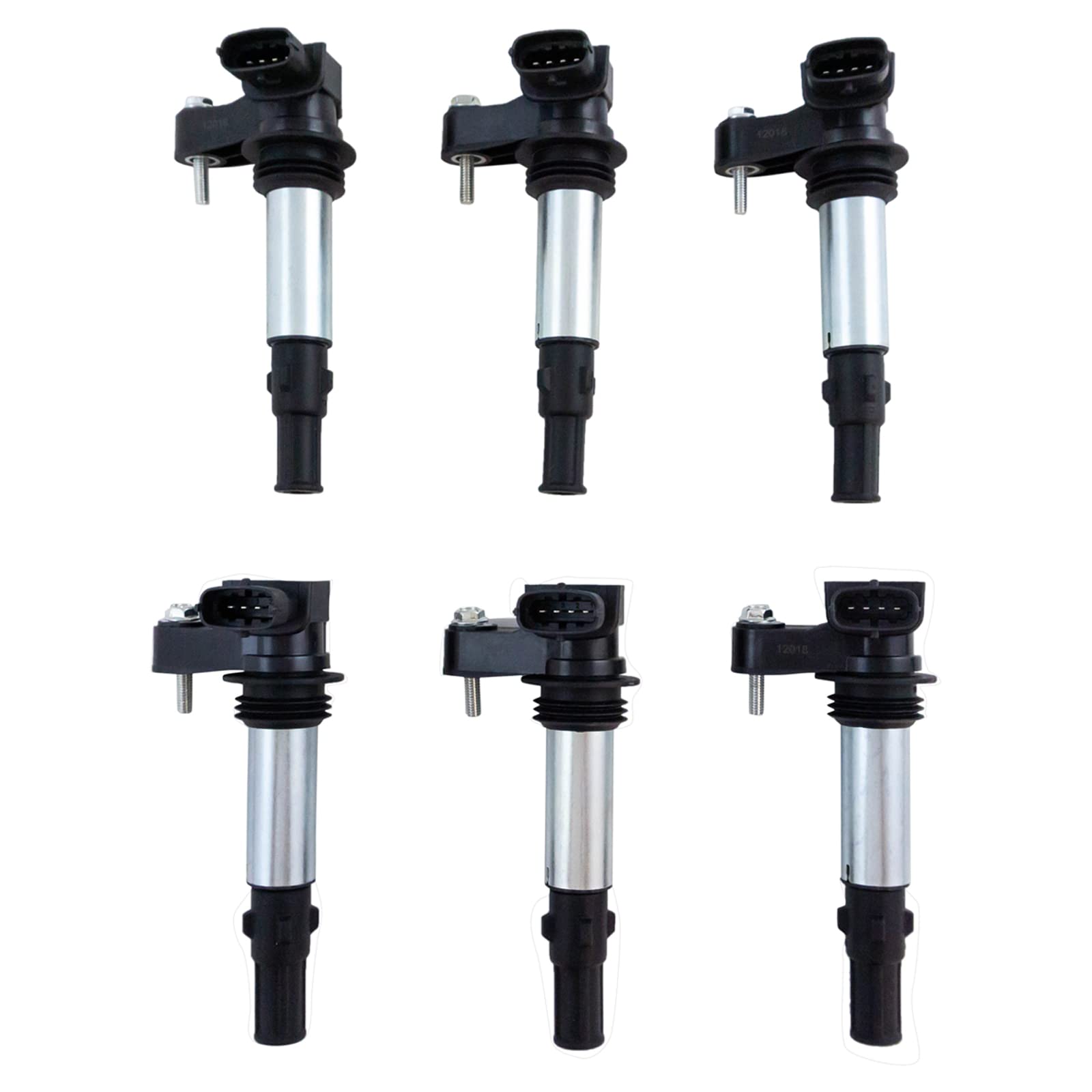 Trq Ignition Coil Set Compatible With 04-09 Buick 04-10 Cadillac 09 Chevrolet Gmc 06-09 Saab Saturn