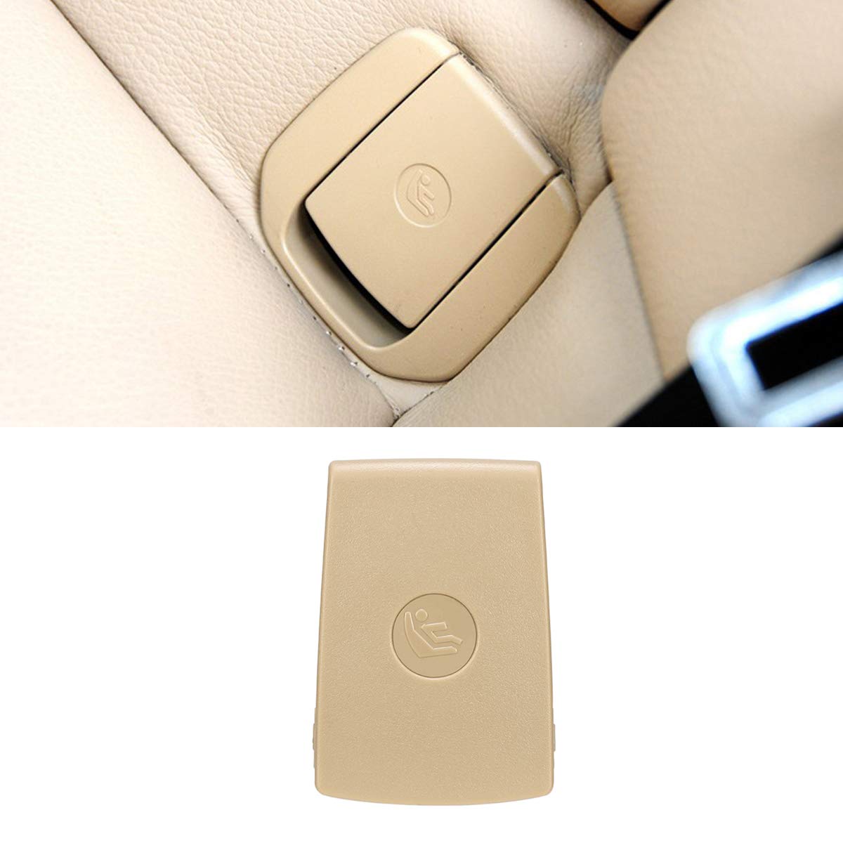 Jaronx For Bmw Child Seat Anchor Cover, Rear Row Seat Safety Belt Anchor Cover For Bmw Isofix Cover 1 Series E81 E82 F20 F21 /2 