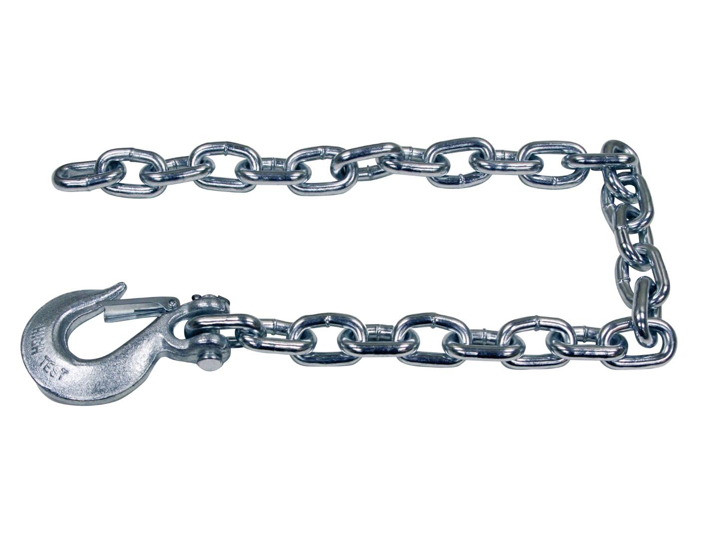 Buyers Products 11275 Class 4 Trailer Safety Chain With Clevis Style Slip Hook, Zinc Plated, 35'' Chain, 3/8'' Chain Diameter, 4