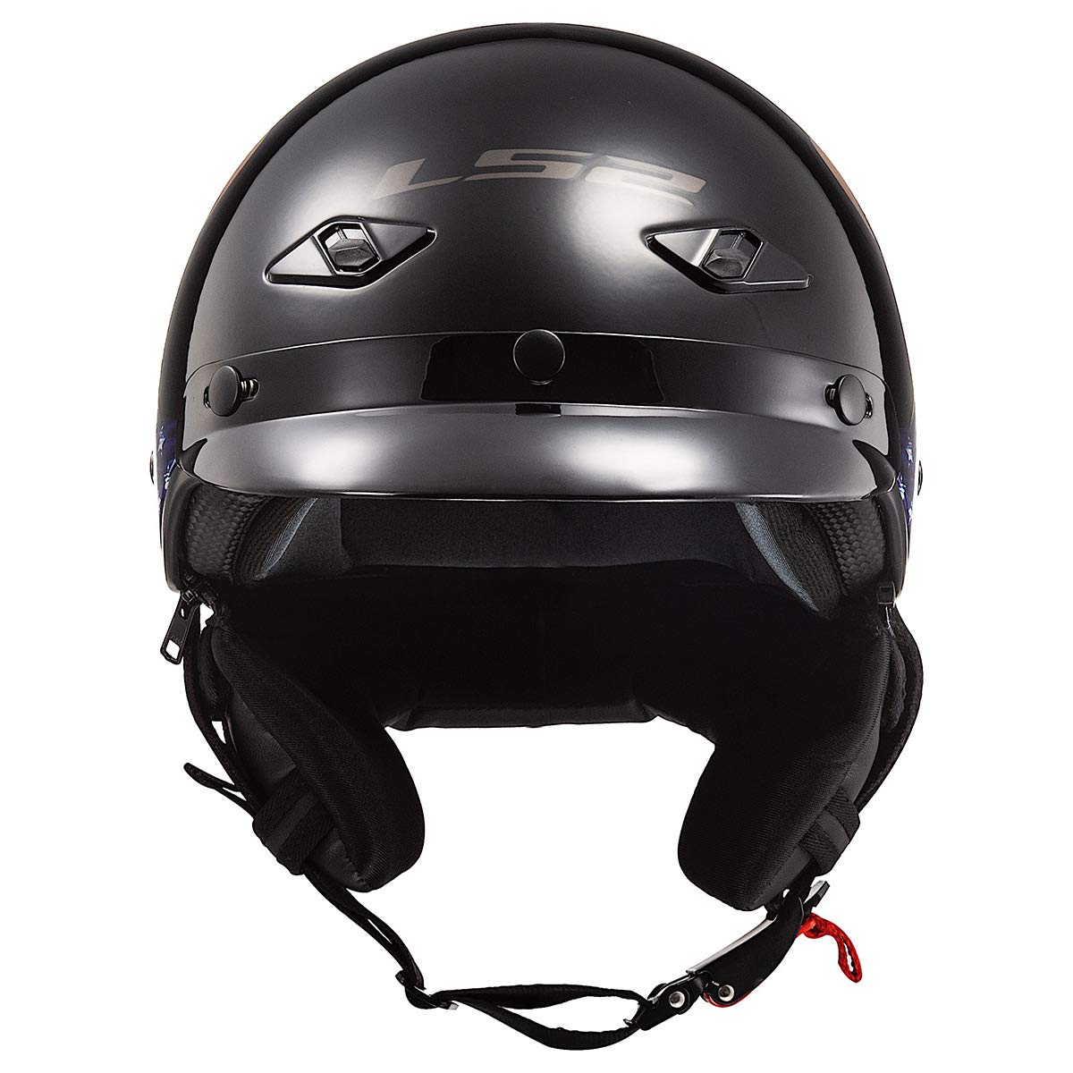 Ls2 Helmets Bagger Motorcycle Half Helmet (Murica - X-Large)