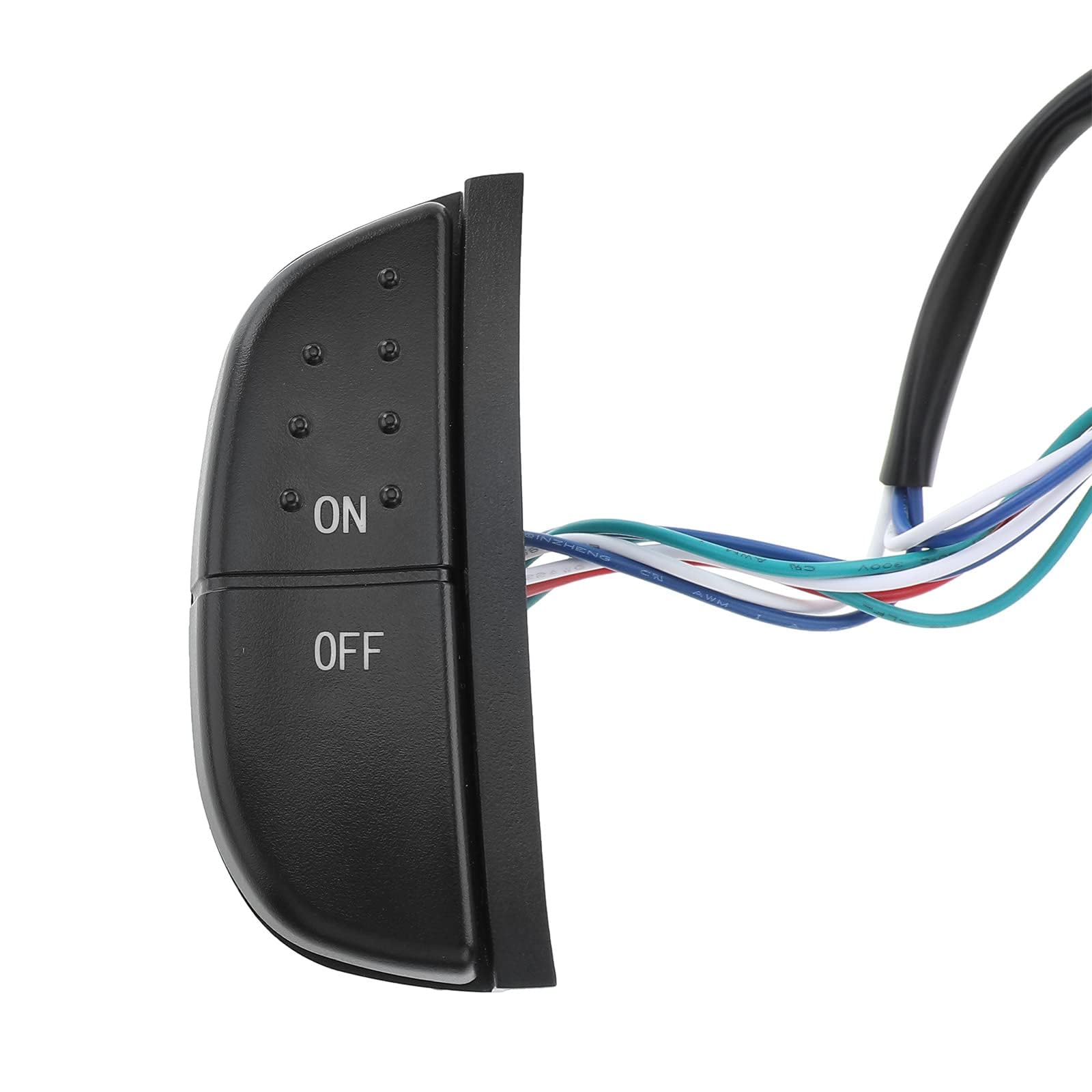A-Premium Steering Wheel Mounted Cruise Control Switch, with Green Backlight, Compatible with Ford F-150/250/350 1997-2004, F-150/250/350/450/550 Super Duty 1999-2007, Excursion, Expedition, and More