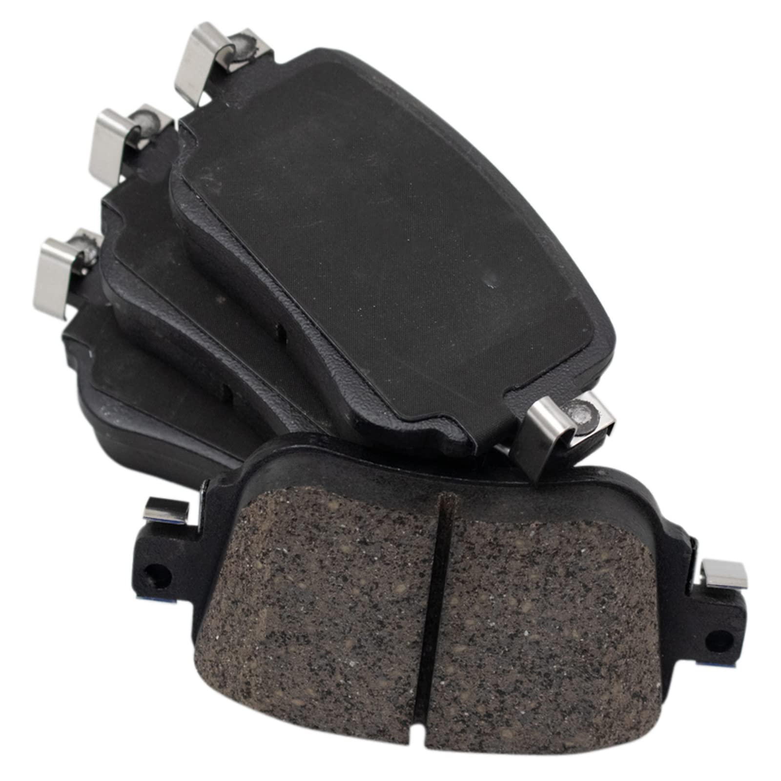 TRQ Rear Brake Pads Ceramic Compatible with 2016-2018 Audi Q3 Q3 Quattro 2015-2021 Volkswagen Golf 2017-2019 Golf Alltrack 2015-