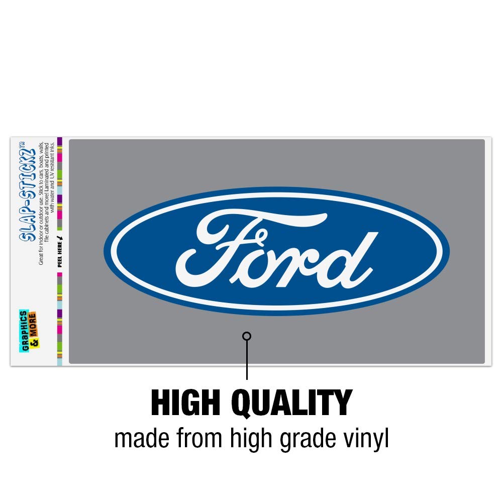 Graphics & More Ford Motor Company Blue Oval Logo Automotive Car Window Locker Bumper Sticker