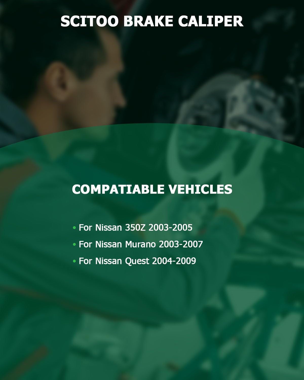 Scitoo 19B2793 Rear Right Disc Brake Caliper Assembly W/Bracket For Infiniti For G35 2003-2005,For Nissan For 350Z 2003-2005,For