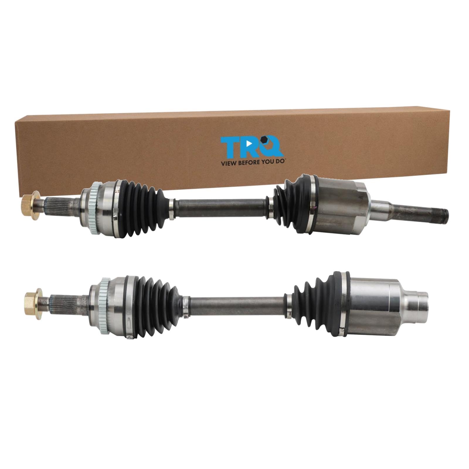 TRQ Front CV Axle Shaft Assembly Set Compatible with 12-14 Edge