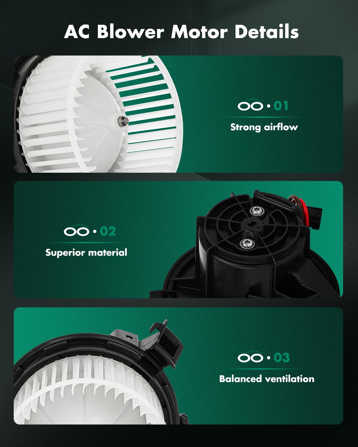 Scitoo 700277 Front Hvac Blower Motor With Fan Cage For Mercedes-Benz 2010-2020