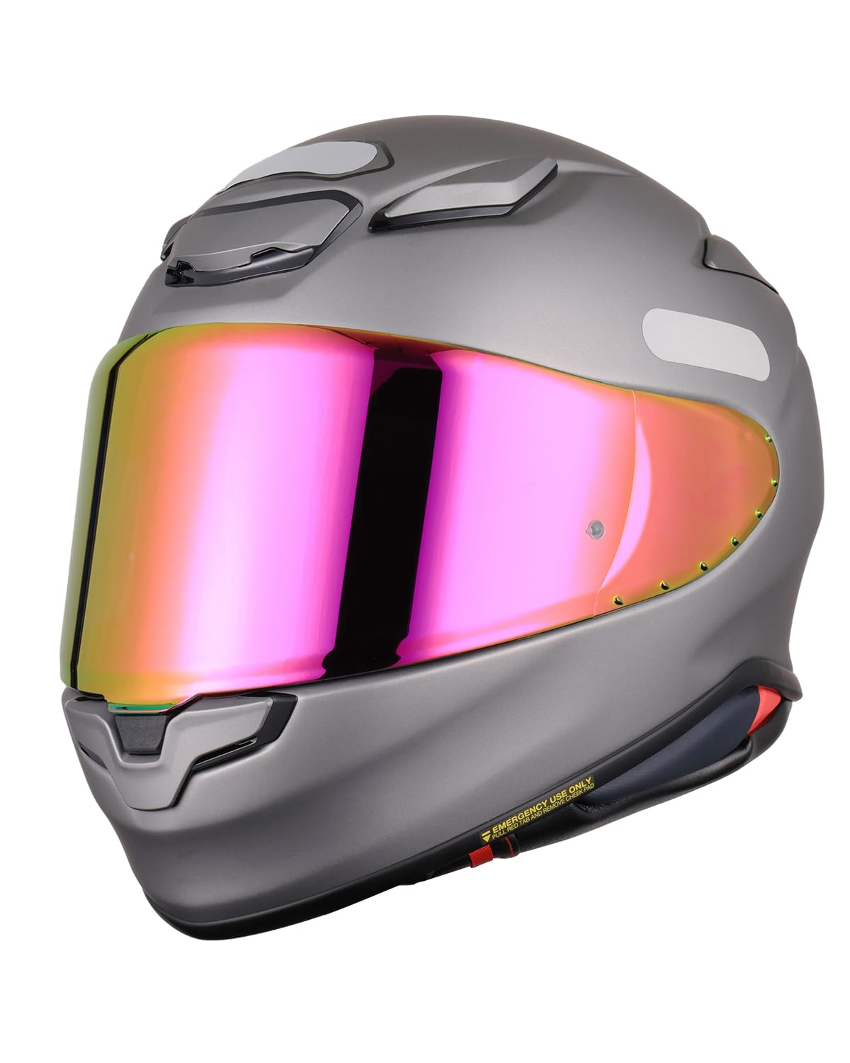 Soman Rf-1400 Rf 1400 Helmet Visors Shield, Cwr-F2 Visor Face Shield For Rf-1400 Cwr-F2 Z8 Nxr2 Uv Protection (Smoke Revo Purple