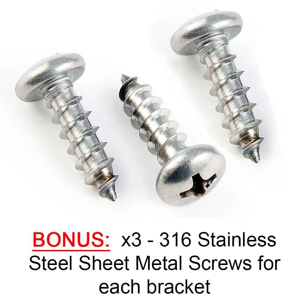 Gas Spring Lift Support Mounting Brackets 10Mm Ball Stud - (2 Pair - 10 Millimeter)