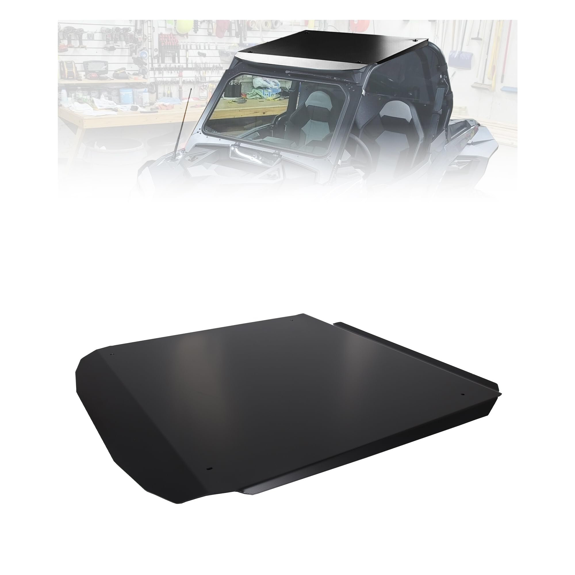 Ecotric Aluminum Hard Roof Top Compatible With 2014-2023 Polaris Rzr 900/1000 / Turbo/Xp 1000 2 Seater (Not Compatible With Turbo S)
