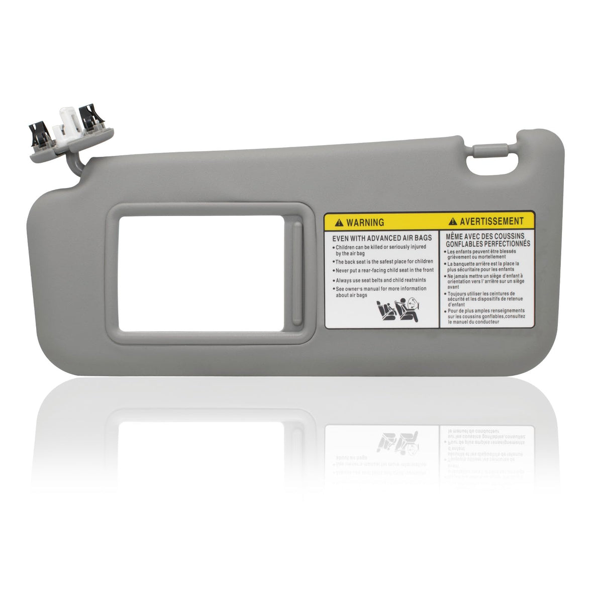 Driver Left Side Sun Visor Compatible With Toyota Rav4 2006 2007 2008 2009 2010 2011 2012 2013 With Light Replace 74320-42501-B2