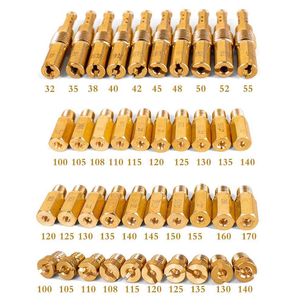 40 Pcs Main Jets Slow Jets Pilot Cleaner Tool Kit Fits For Pwk Cvk Pe Keihin Oko Carb Koso Polini Ko Scl-2018090002-Zh-T-01 Scl-2018090002-Zh-T-02 Scl-2018090001-Zh-T-01 Scl-2018090003-Zh-T-01