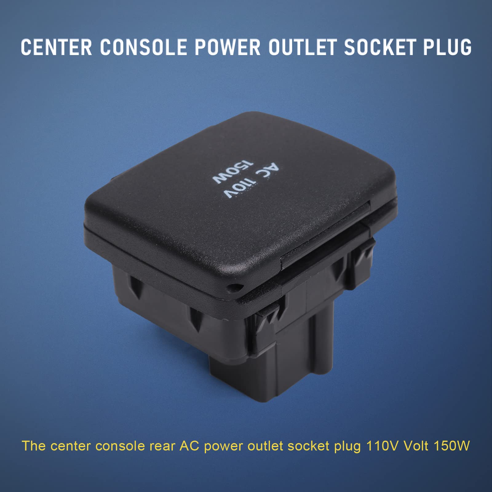 Dicmic Center Console Power Outlet Socket Plug Compatible With 2011-2015 Ford Explorer 2010-2014 Ford F-150 2011-2016 Ford F-250 F-350 F-450 Super Duty Replace# Bc3Z-19N236-A