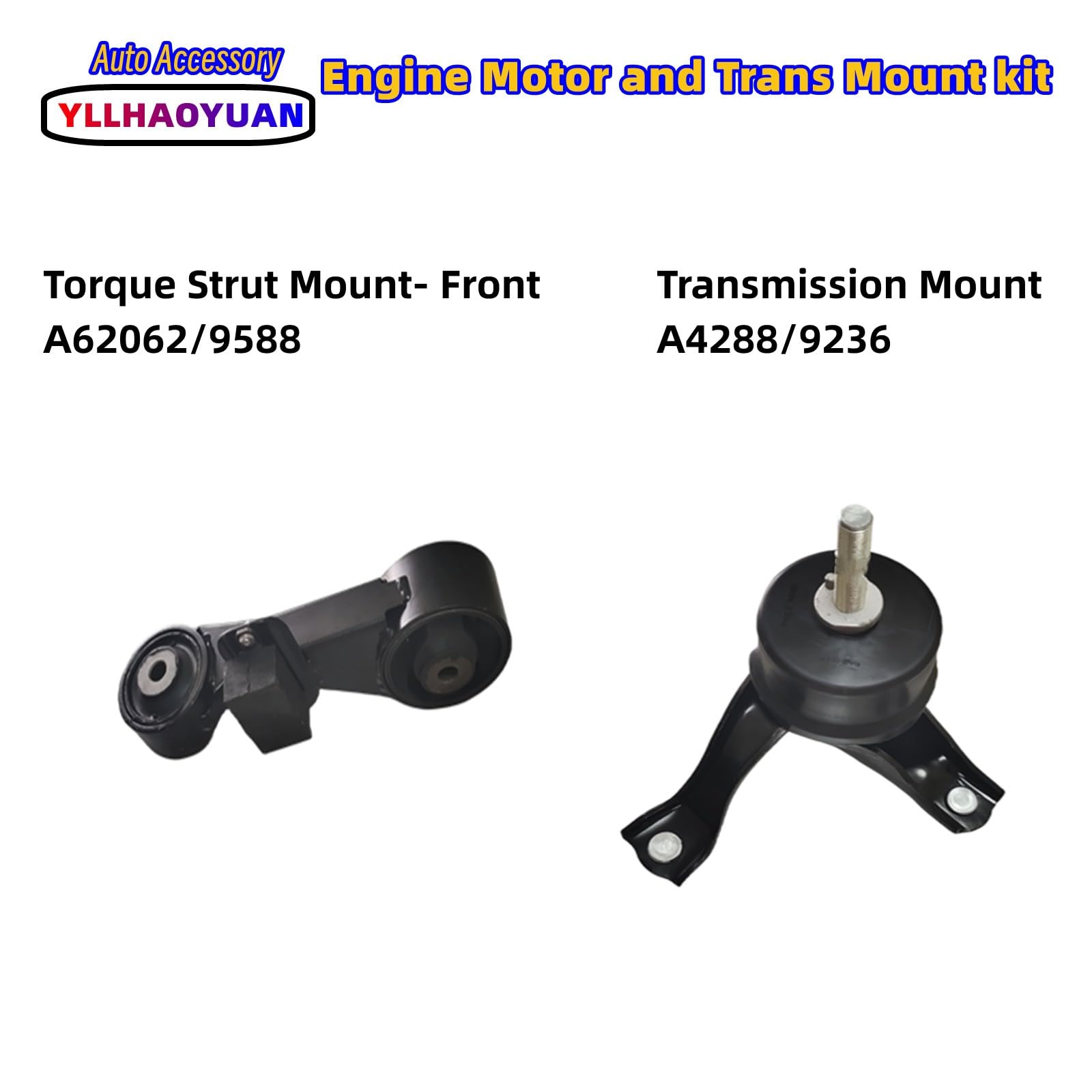 Engine Motor Mount Kit Compatible With 2010 2011 Toyota Camry 2.5L A62009 A4295 A62062 A4288