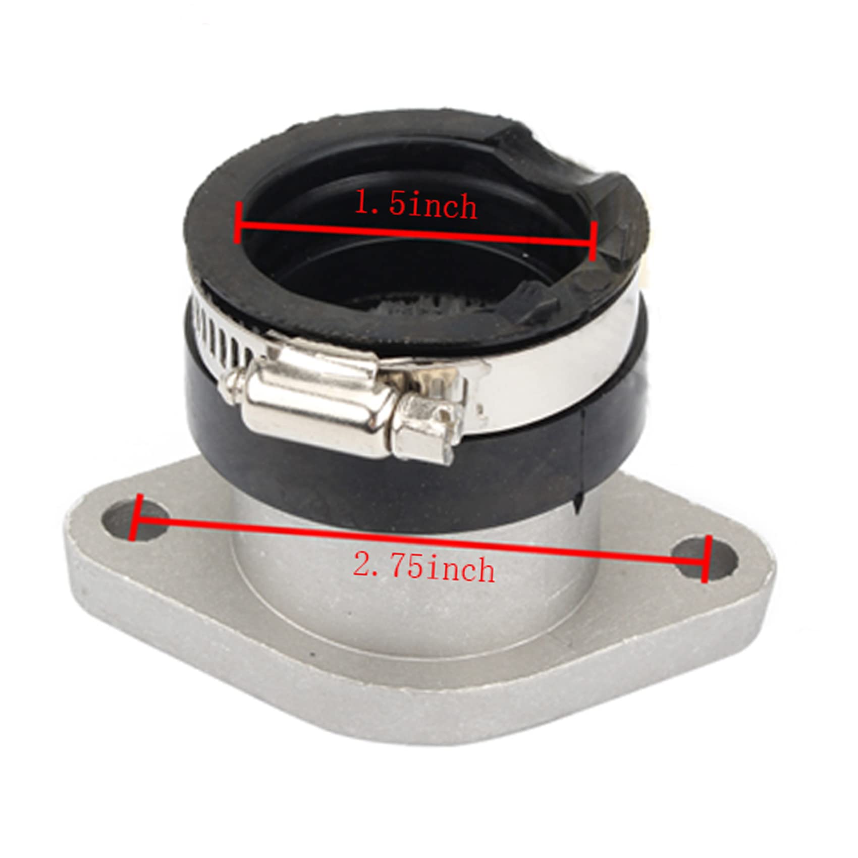 Plsusjhao Carburetor Carb Intake Manifold Boot Joint Adapter Carburetor Replacement For Yamaha Wolverine 350 Yfm350X 1999-2005 Big Bear 350 4X4 Atv Powersports Fuel Manifolds 4Kb-13586-01-00