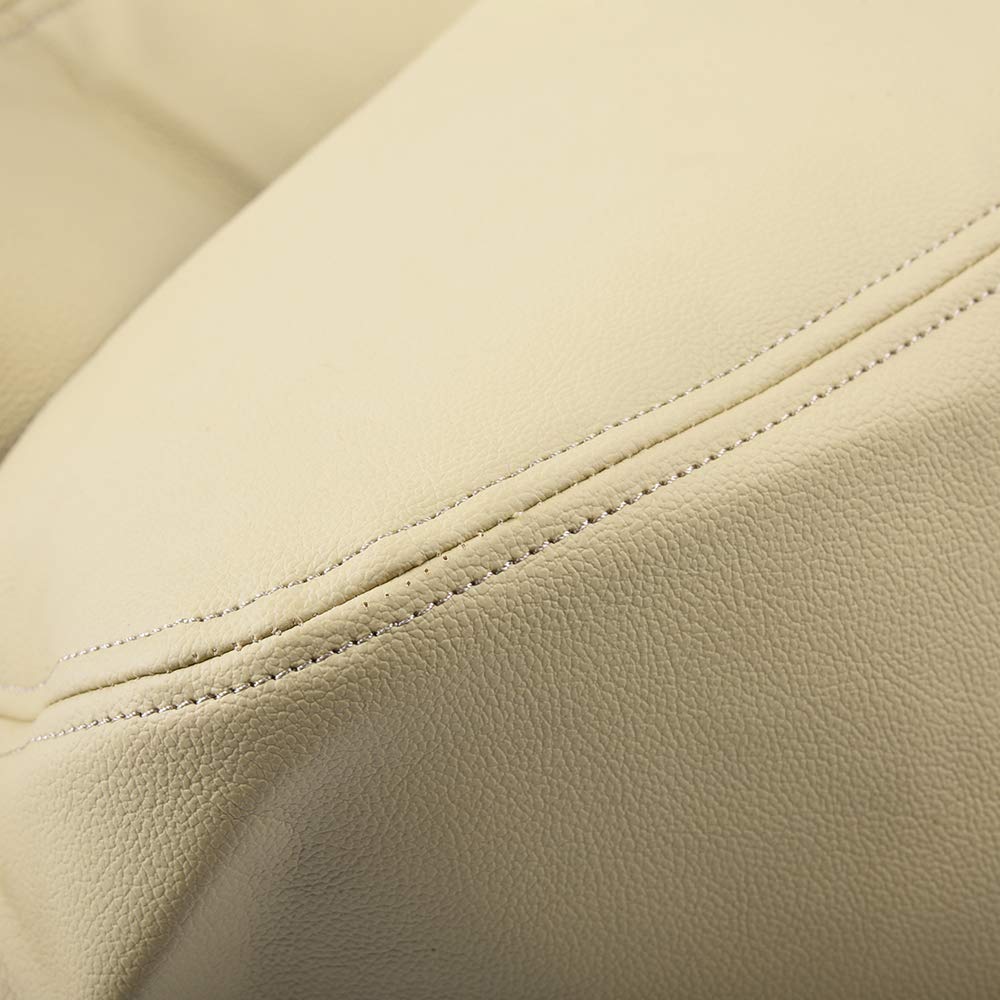 Allgood Armrest Center Console Lid Cover Compatible With Chevy Tahoe Suburban 2007-2013 Leather Beige