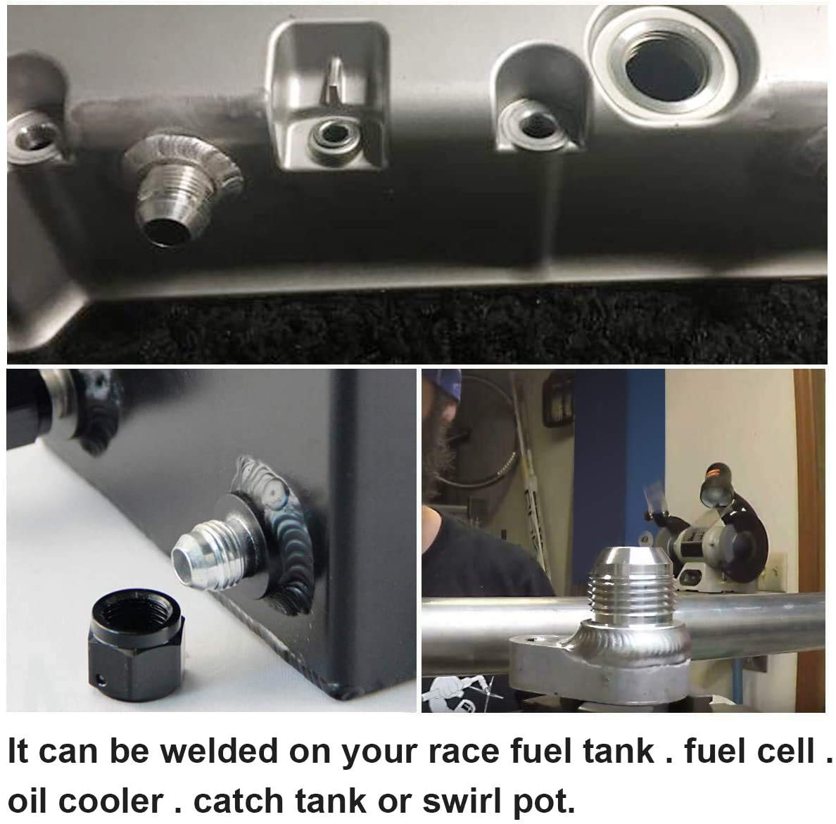 Evil Energy Male 10An Weld On Bung Fitting Stainless Steel 2Pcs