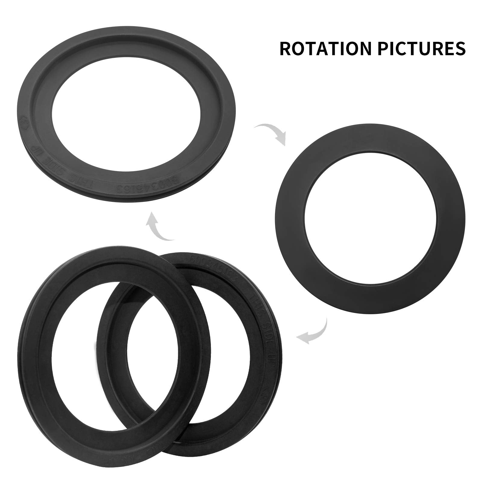 Sikawai 2 Pack 385311658 Flush Ball Seal Replacement For Do-Metic 300/310/ 320 Rv Toilets, Ideal Flush Ball Gaskets