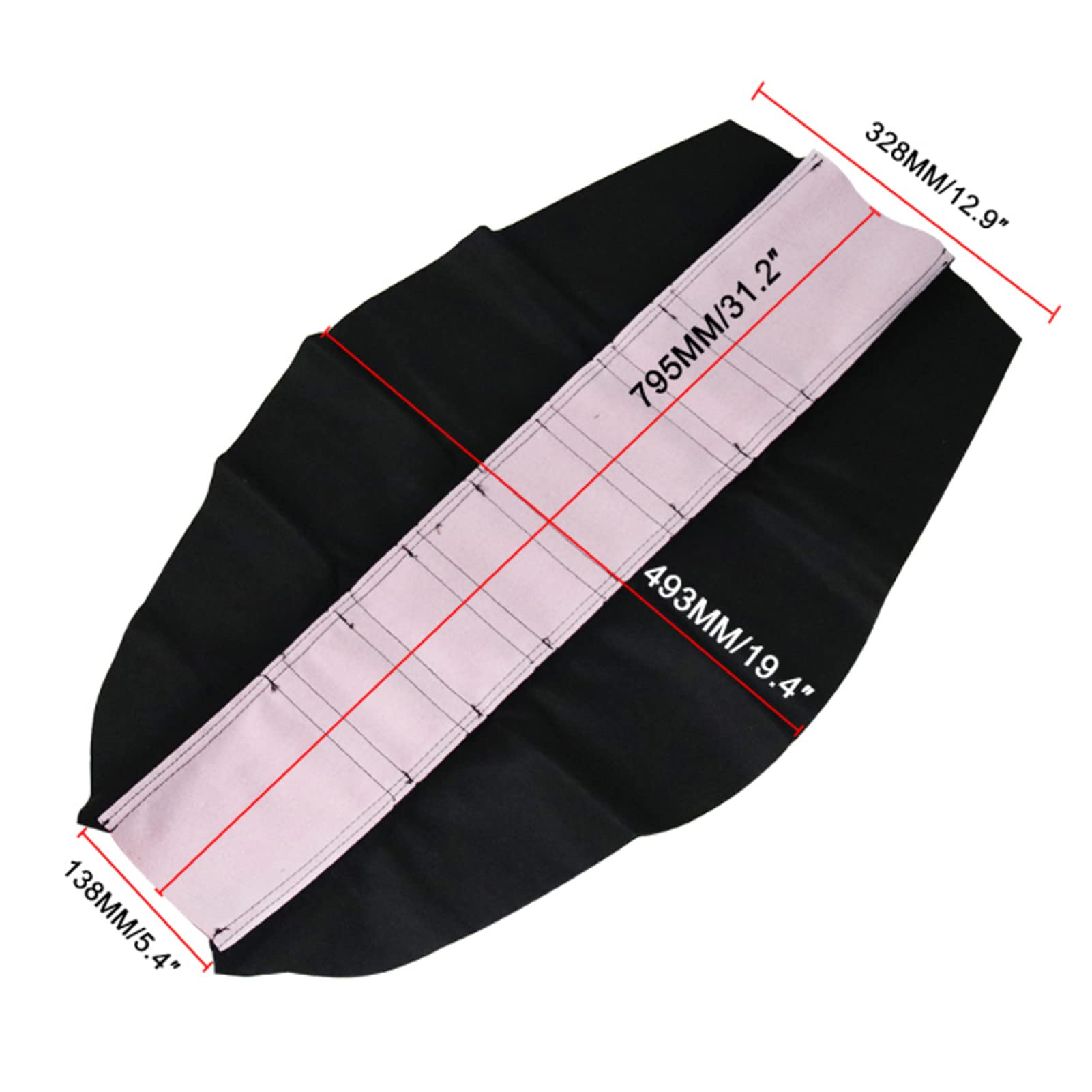 E-Riding Universal Gripper Motorcycle Seat Cover Rubber Soft - Cr85 Cr125 Cr250 Crf150F Crf150R For Pit Dirt Bikes (Red)