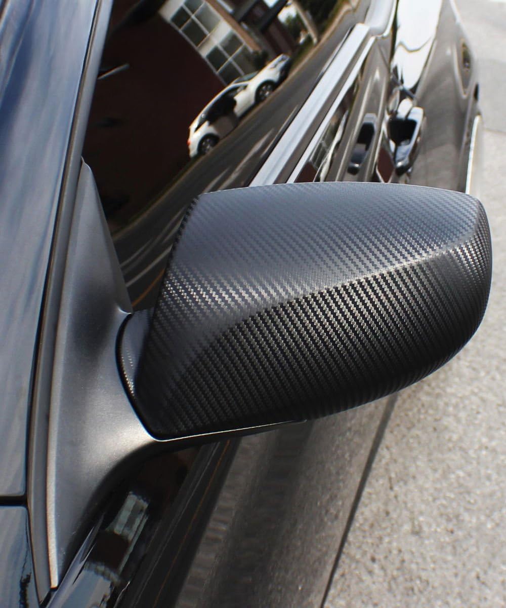 Vvivid Xpo Black Carbon Fiber 5 Feet X 9 Feet Car Wrap Vinyl Roll With Air Release Technology