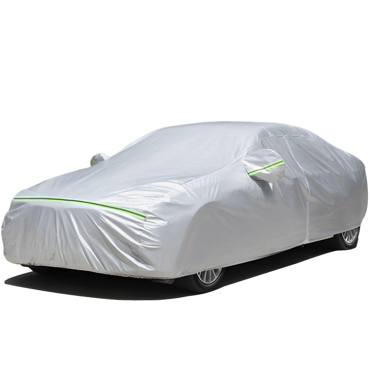 Favoto 6-Layers Car Cover Waterproof - All Weather Sedan Car Cover For Automobiles Outdoor Rain Sun Snow Protection Universal Fi
