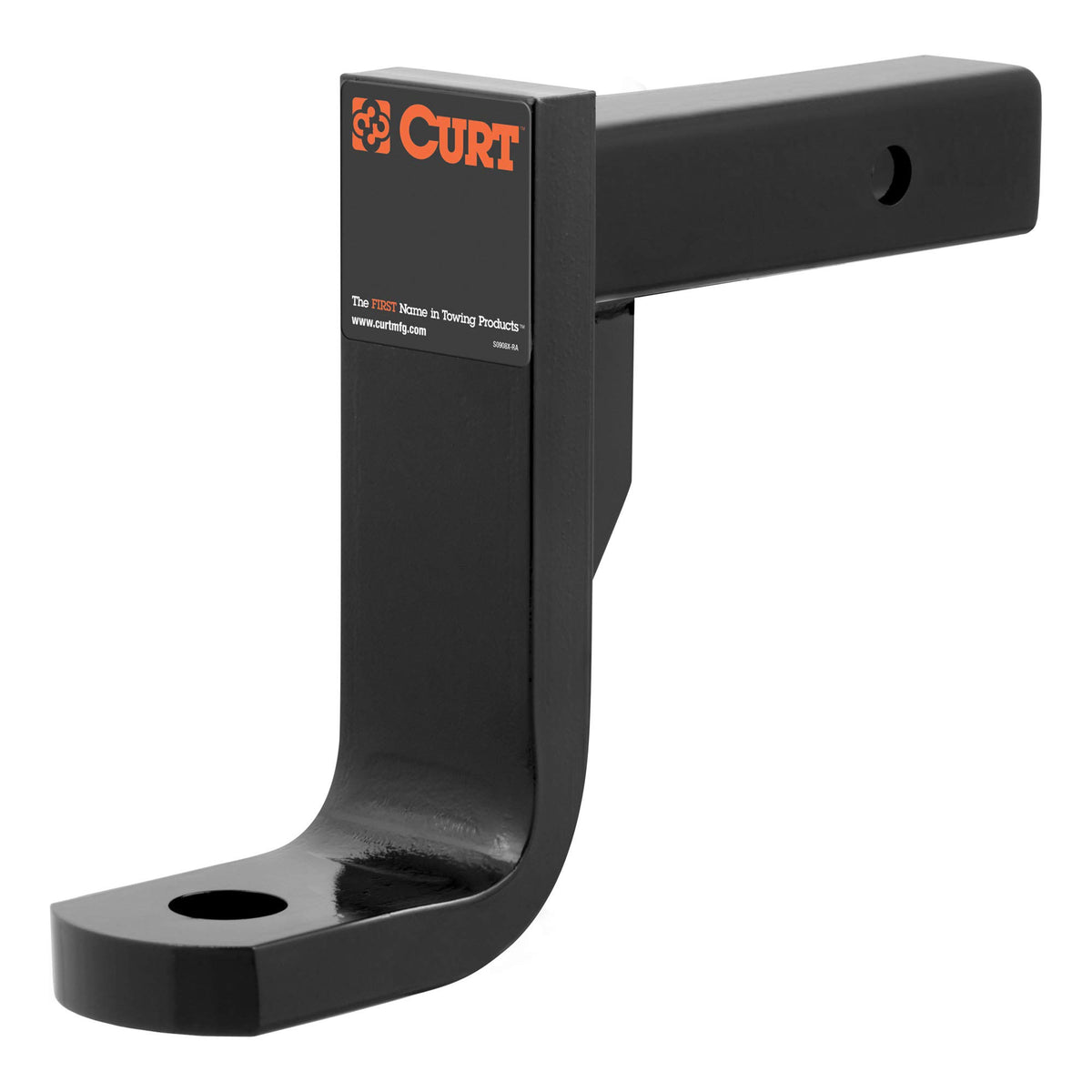 CURT 45338 Class 4 Trailer Hitch Ball Mount, Fits 2-Inch Receiver, 10,000 lbs, 1-1/4-Inch Hole, 8-Inch Drop, 6-3/4-Inch Rise , b