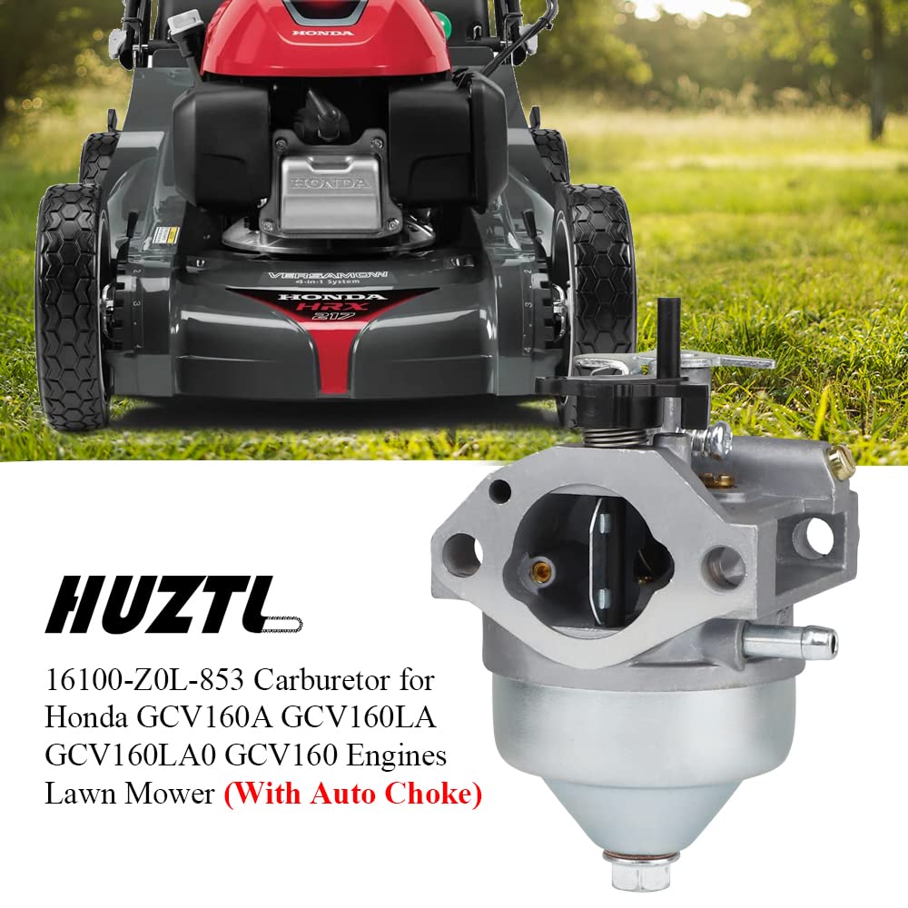 Huztl 16100-Z0L-853 Carburetor For Honda Gcv160A Gcv160La Gcv160La0 Engines - Manual Choke