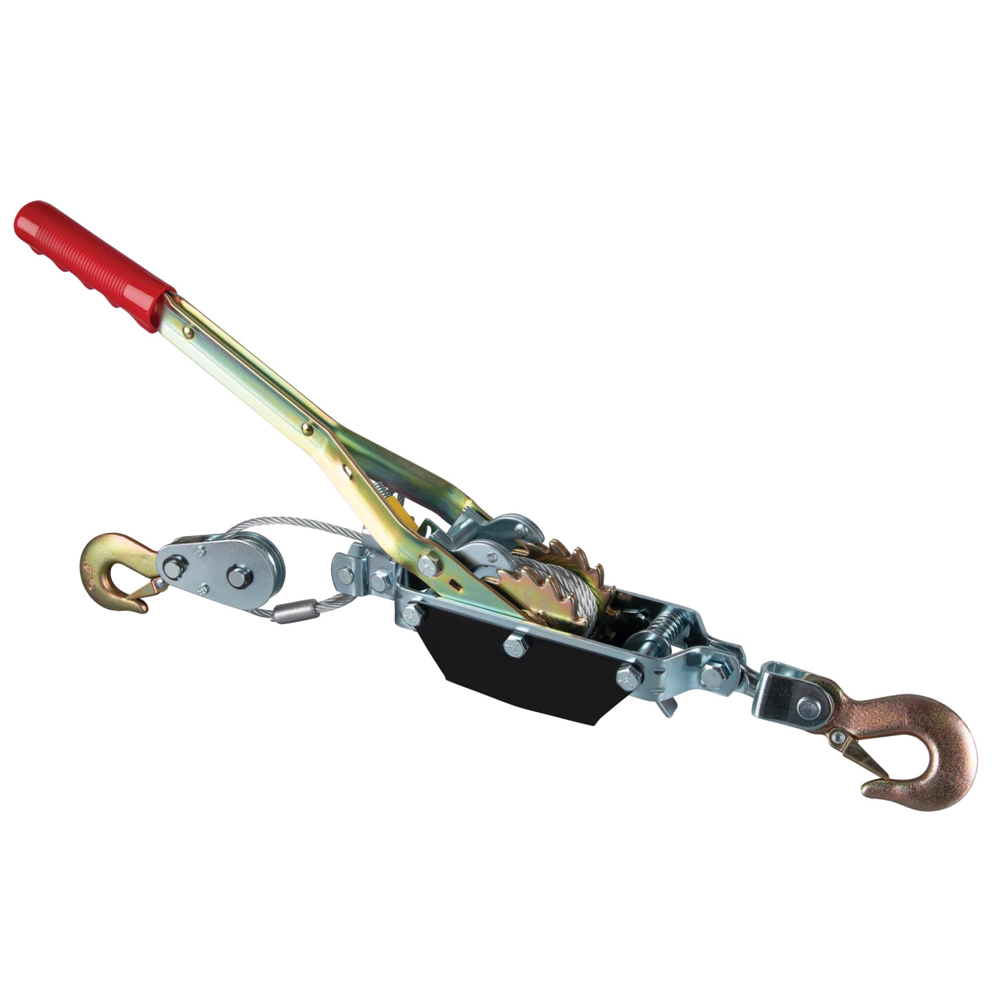 Performance Tool 50-100 Dual Gear Power Puller - 2 Ton Capacity Winch With 6 aircraft cable