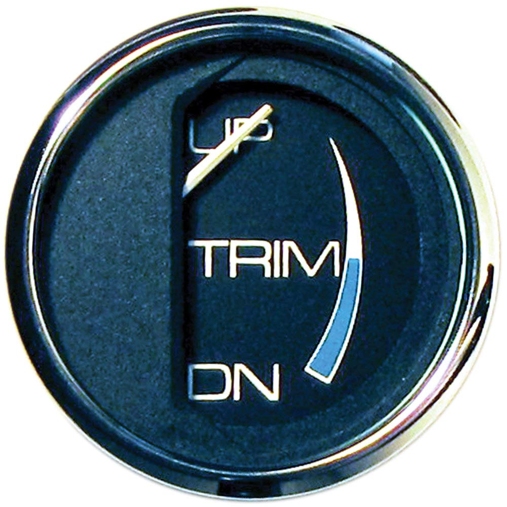 Faria 13707 Chesapeake Stainless Steel Trim Gauge (Mercury/Mariner/Mercruiser/Volvo Dp/Yamaha 2001 And Newer) - 2, Black