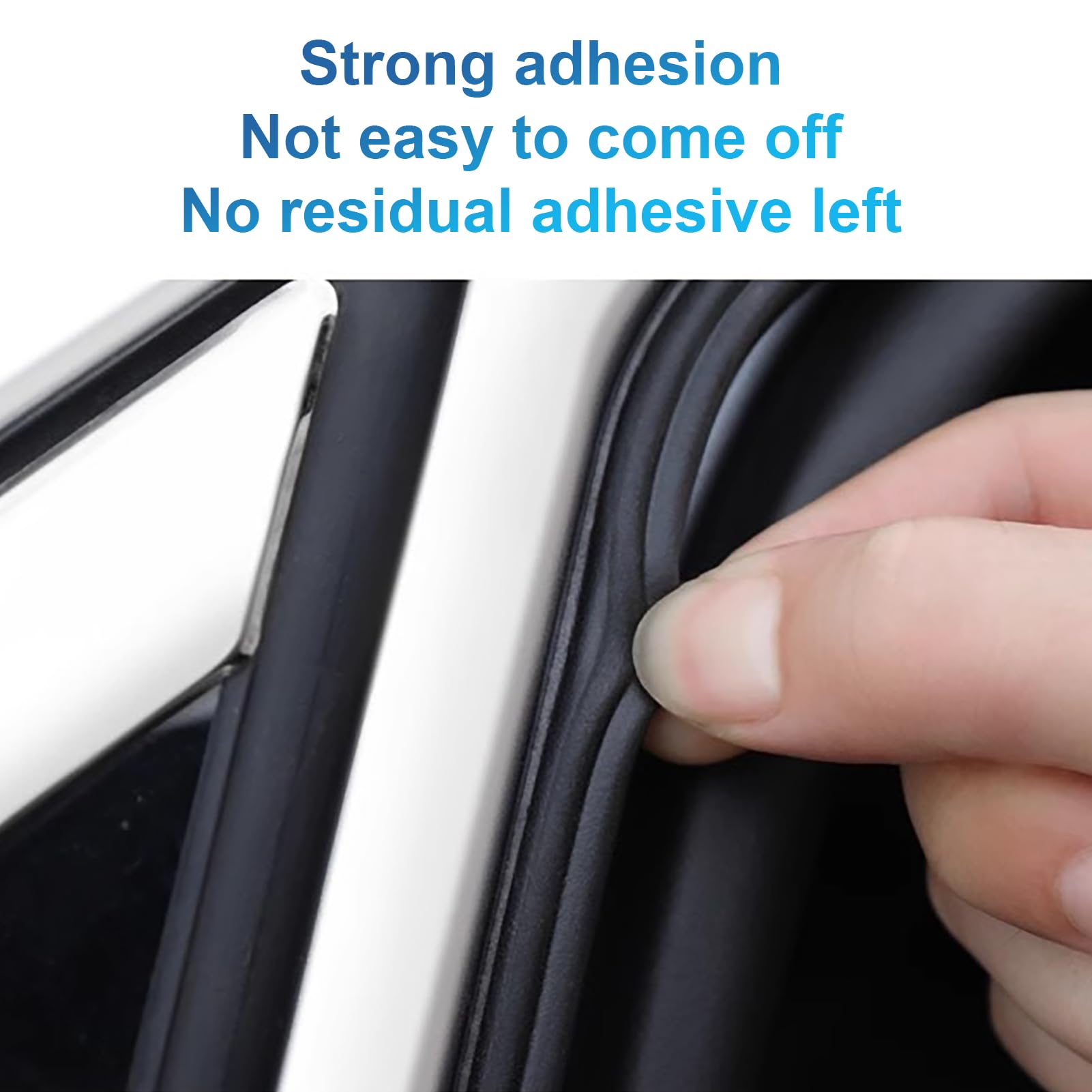 BOAOSI Rubber Seal Strip - 52.5FT Double Layer Self-Adhesive Weather Stripping for Car Door, Hood, Tailgate - Soundproofing Solution