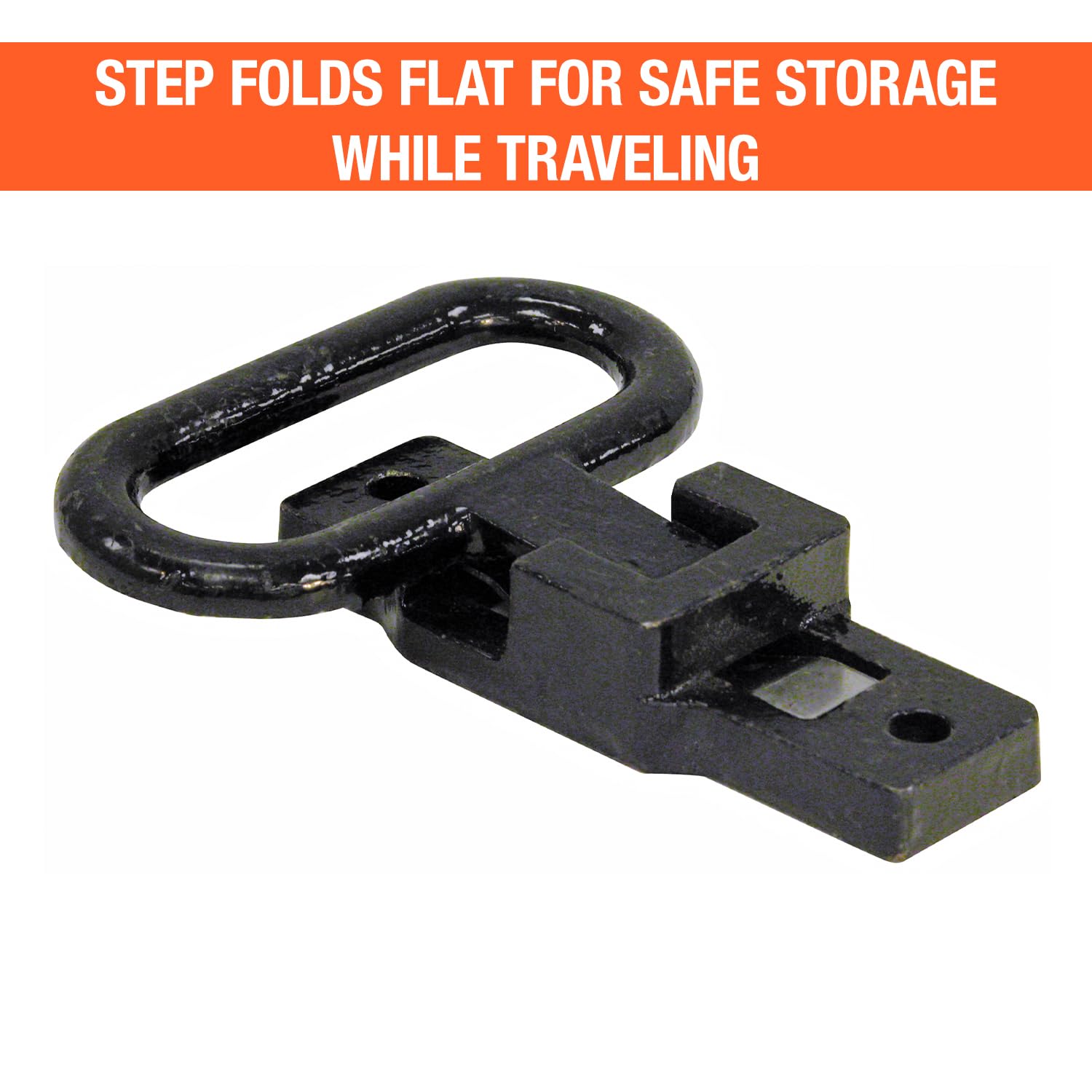Buyers Products B2797BPC Folding Safety Step & Handle, Black E-Coat, Multi-Purpose for Trucks, Trailers, Buses & RVs, 1 Count