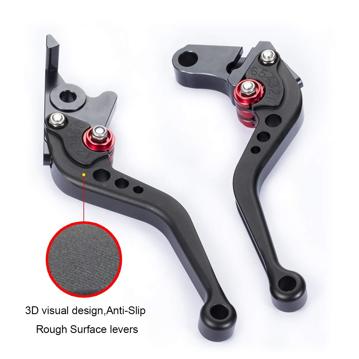 Hopider Short Brake Clutch Levers For Compatible With Yfm 700 Raptor 2000-2006, Yfm 660 Raptor 2001-2006, Yfz 450 S/T/V 2003-200