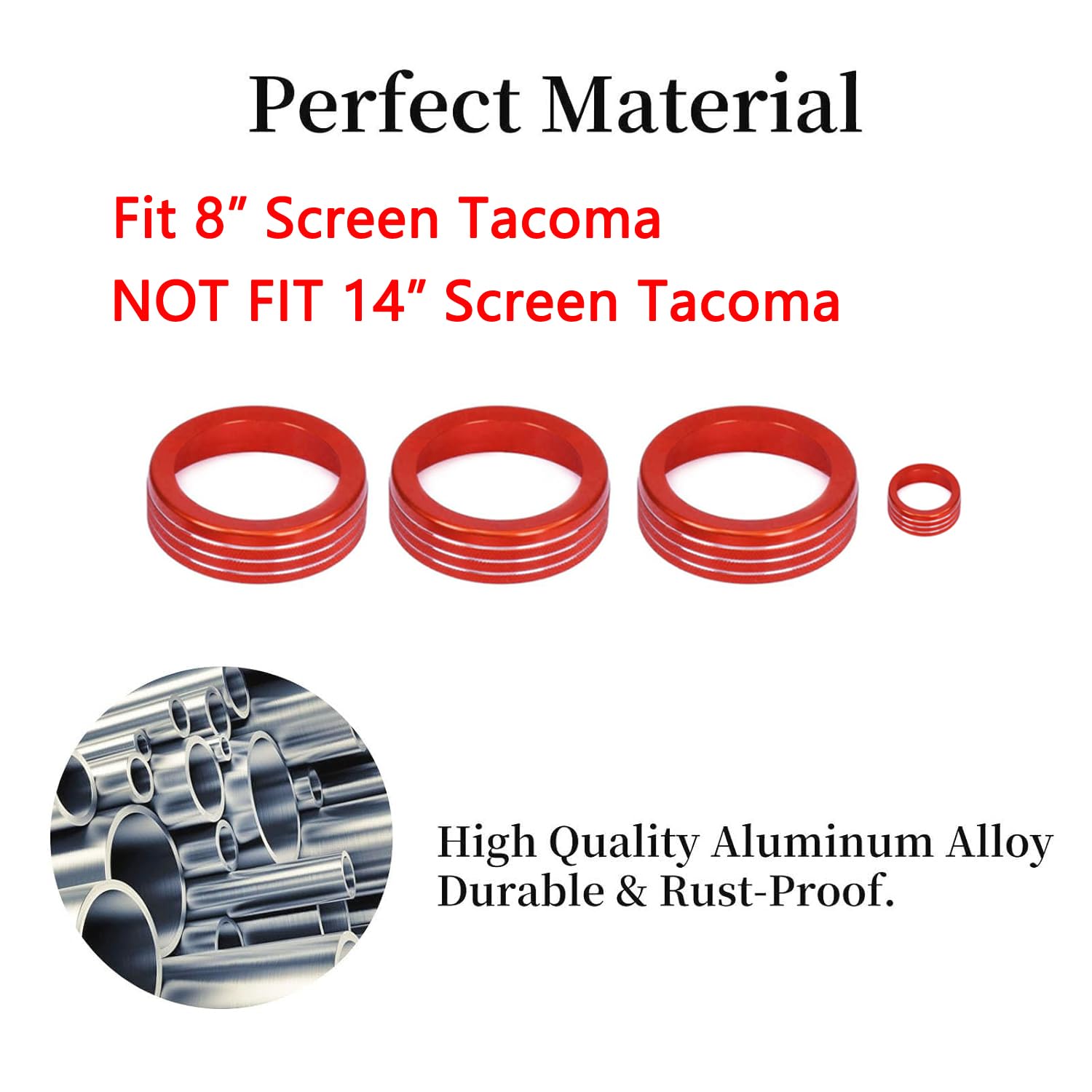 Kujooy For Toyota Tacoma 2024 2025 Sr Sr5, For 4Runner Sr Sr5 2025 W/8'' Display Interior Accessories Ac Center Consoles Control
