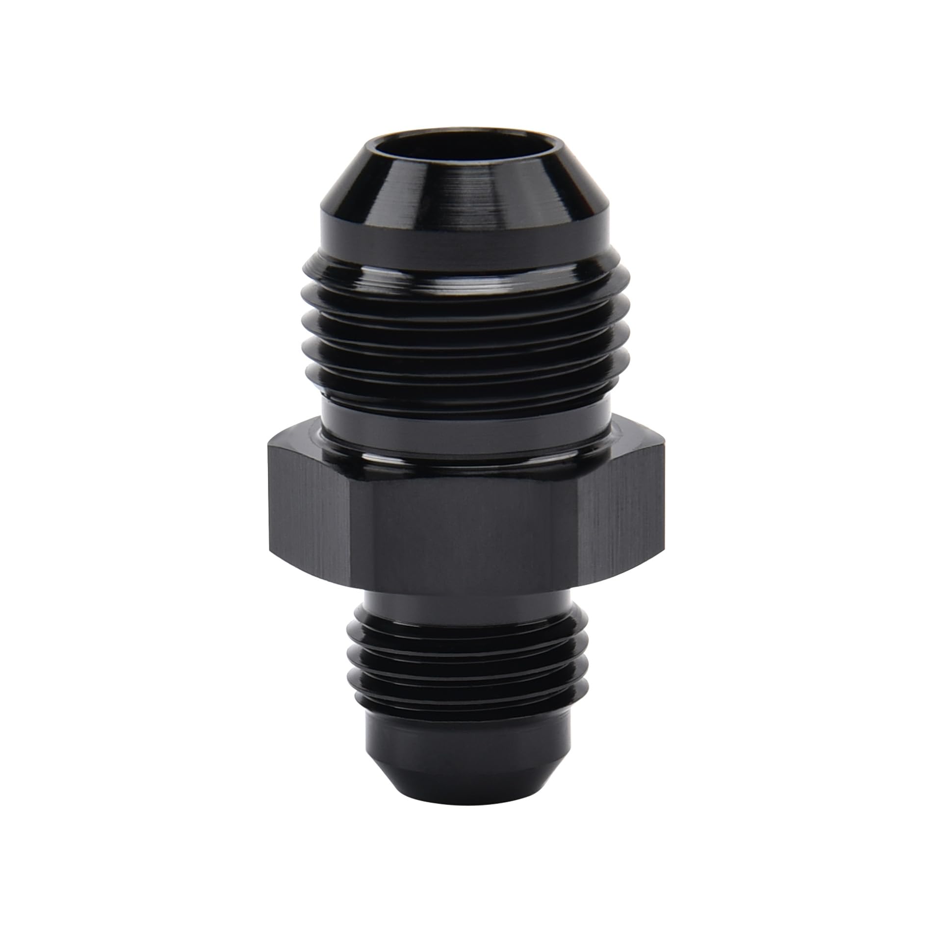 EVIL ENERGY 8AN Male to AN6 Male Flare Reducer Coupler Union Straight Adapter Fitting Black