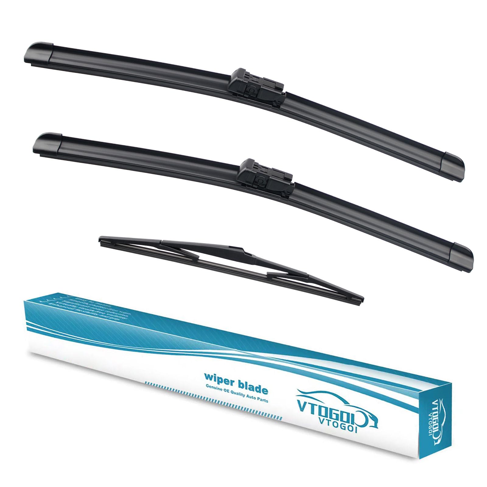 Vtogoi Wiper Blades With Rear Wiper Blades Set For Hyundai Veracruz 2007-2012,Automotive Replacement Windshield Wiper Blades, Th