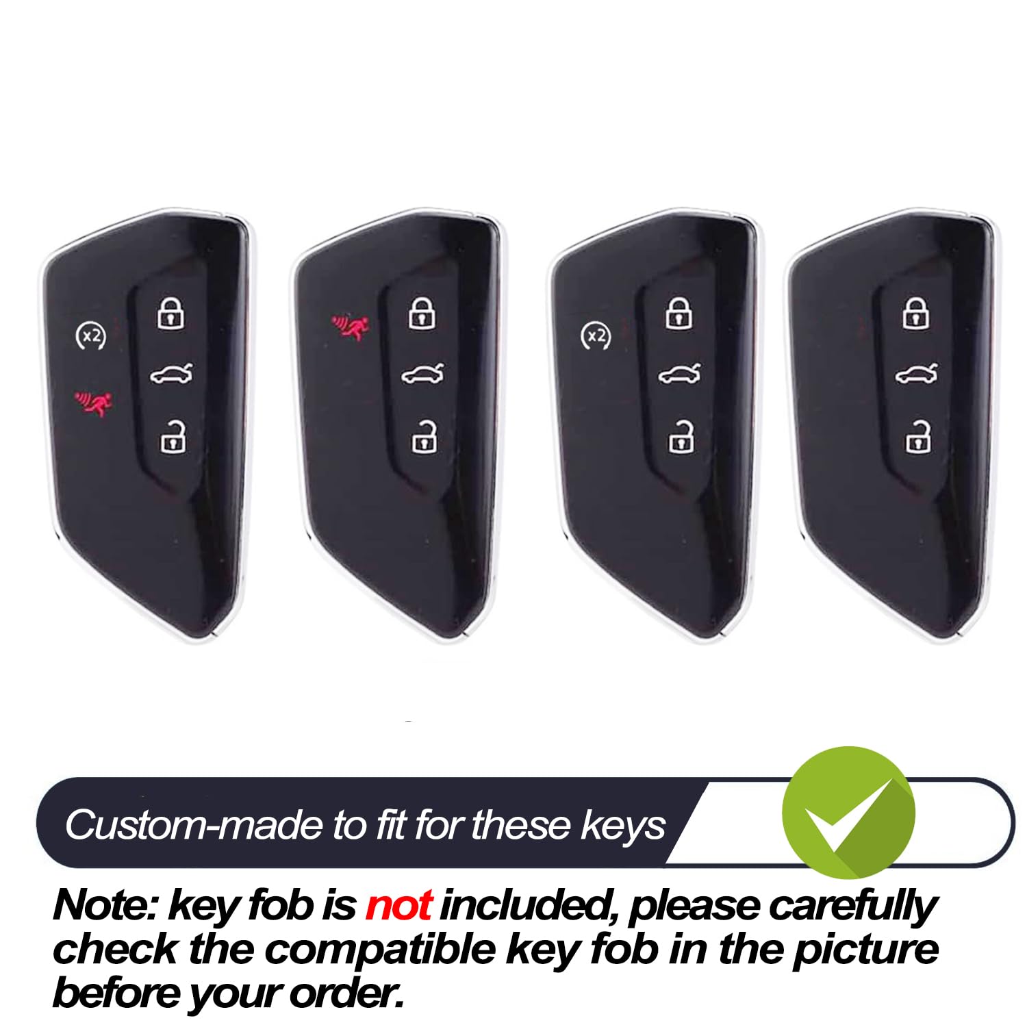 Mechcos Fit For Vw Volkswagen Id.4 Atlas Mk8 Gti Golf R Atlas Cross Sport Key Fob Cover Case Remote Holder Skin Tpu Protector Ke