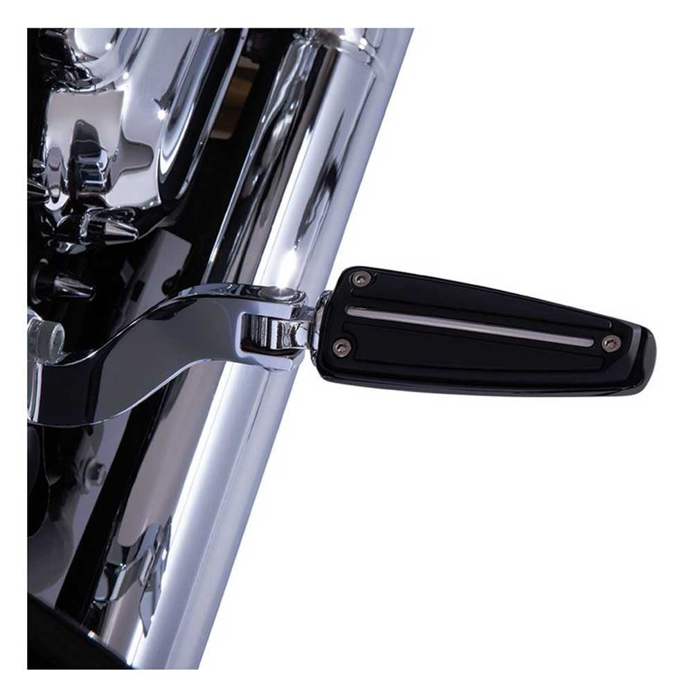 Ciro 61022 Foot Peg (Black Rail Design With Male-Mount)