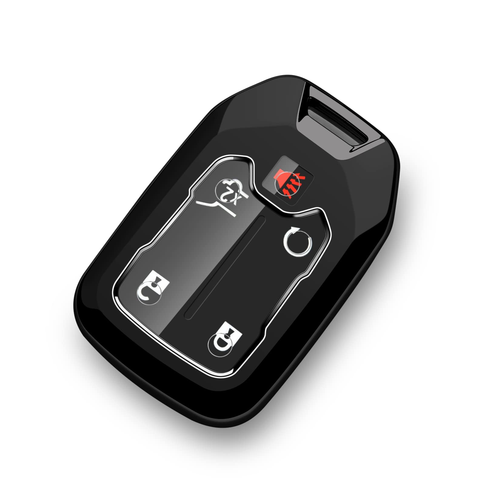 Tengare GMC Acadia Key Fob Cover 2024 2023 2022 GMC Terrain Key Fob Cover GMC Car Key Protector Case Holder Accessories