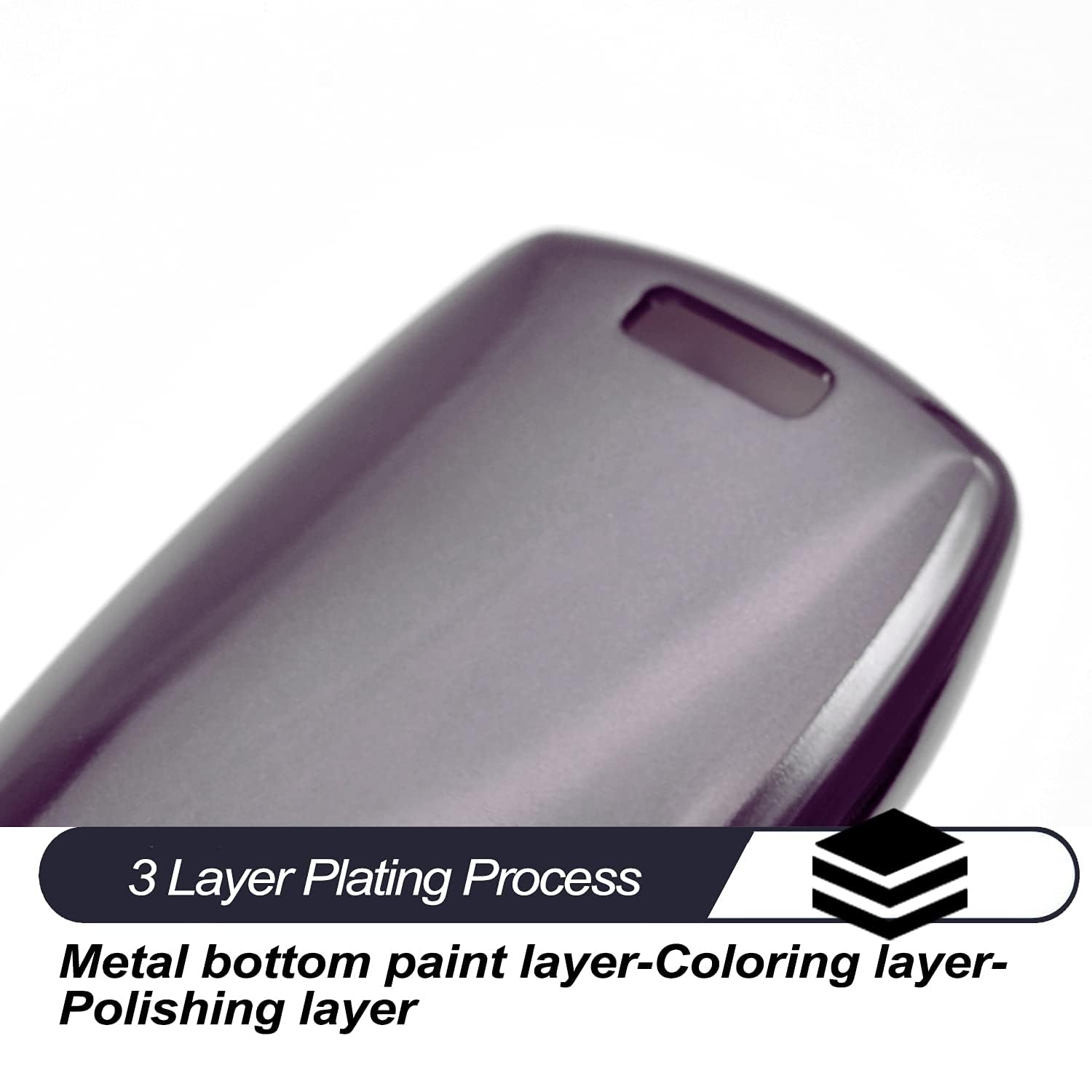 MECHCOS Compatible with 2024 2023 2022 Honda Civic CR-V Accord HR-V Pilot Purple TPU Key Fob Cover Case Remote Holder Skin Prote