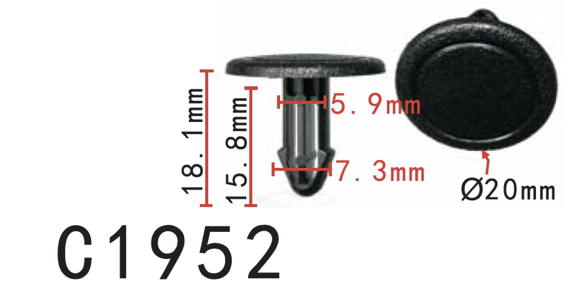 Autobahn88 Retainer Clip For Engine Bay, Compatible With Honda 07-11 Civic (Oem: 91501Sna003) (Pack Of 20)