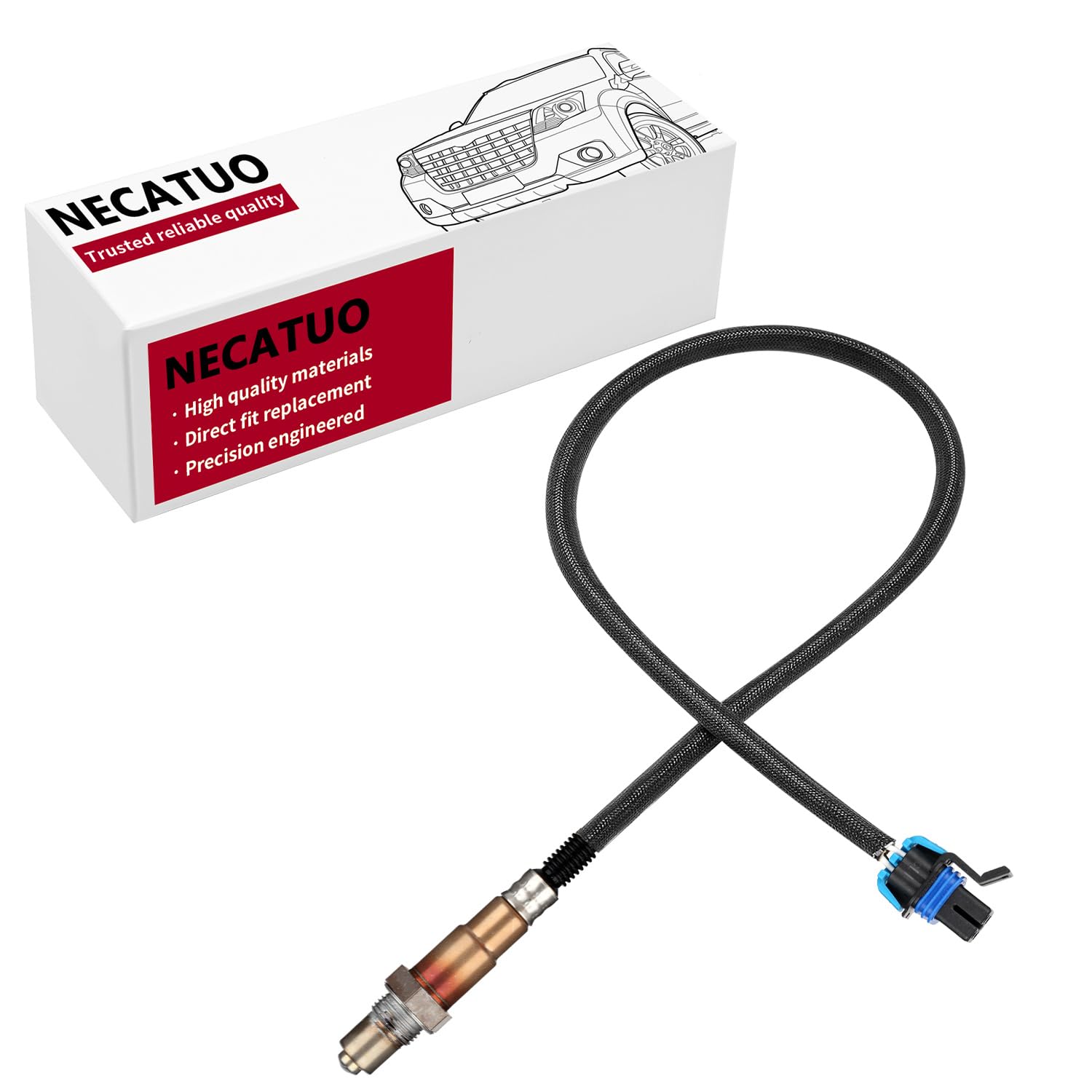 Necatuo 234-4818 Downstream Upstream O2 Oxygen Sensor Heated Air Fuel Ratio Compatible With Chevy Camaro 3.6L Cadillac Cts 3.0L