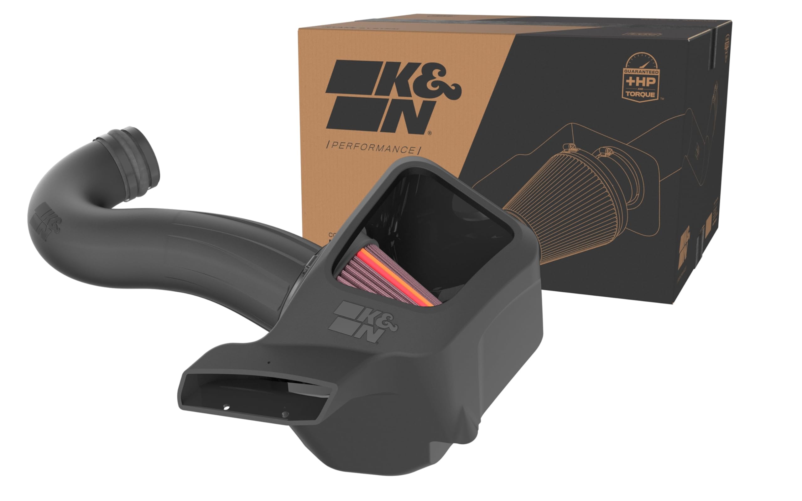 K&N Nextgen Cold Air Intake System: High-Flow Cotton Filter: Compatible With 2011-2025 Dodge/Jeep: Durango, Grand Cherokee, 50-1