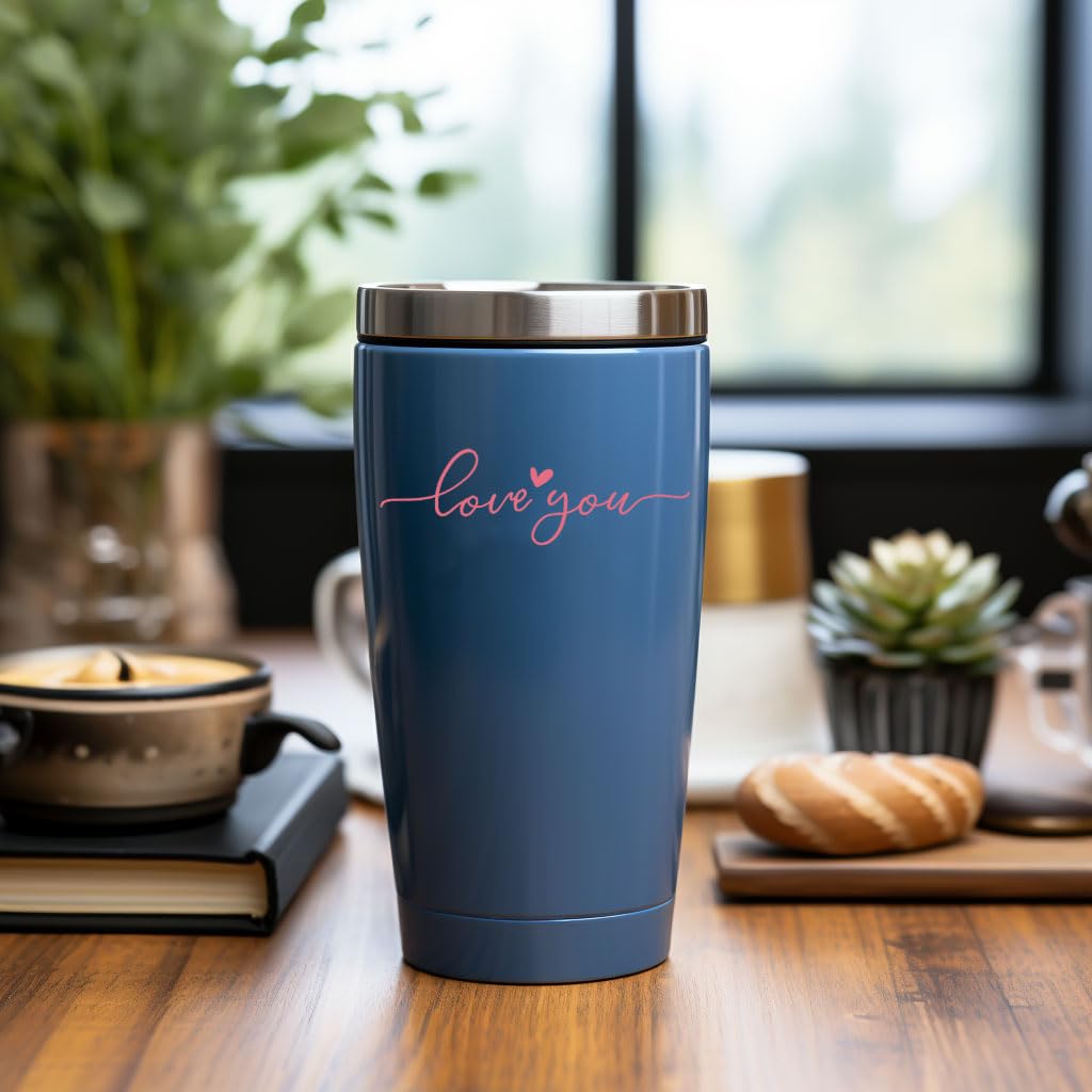 2 X Love You Car Mirror Decal, Car Mirror Decal, Car Decals, Pink Car Decal, Rearview Mirror Decal, Cute Mirror Decal, Tumbler S