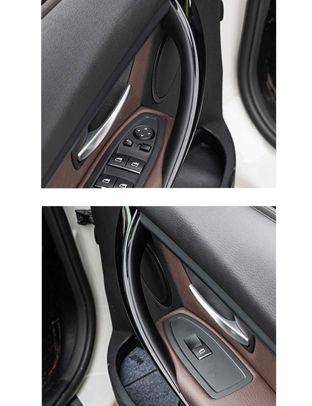 Jaronx 2Pcs Door Handle Covers Compatible With Bmw 3 Series 4 Series Driver Side &Passenger Side Door Pull Handle Covers (Compat