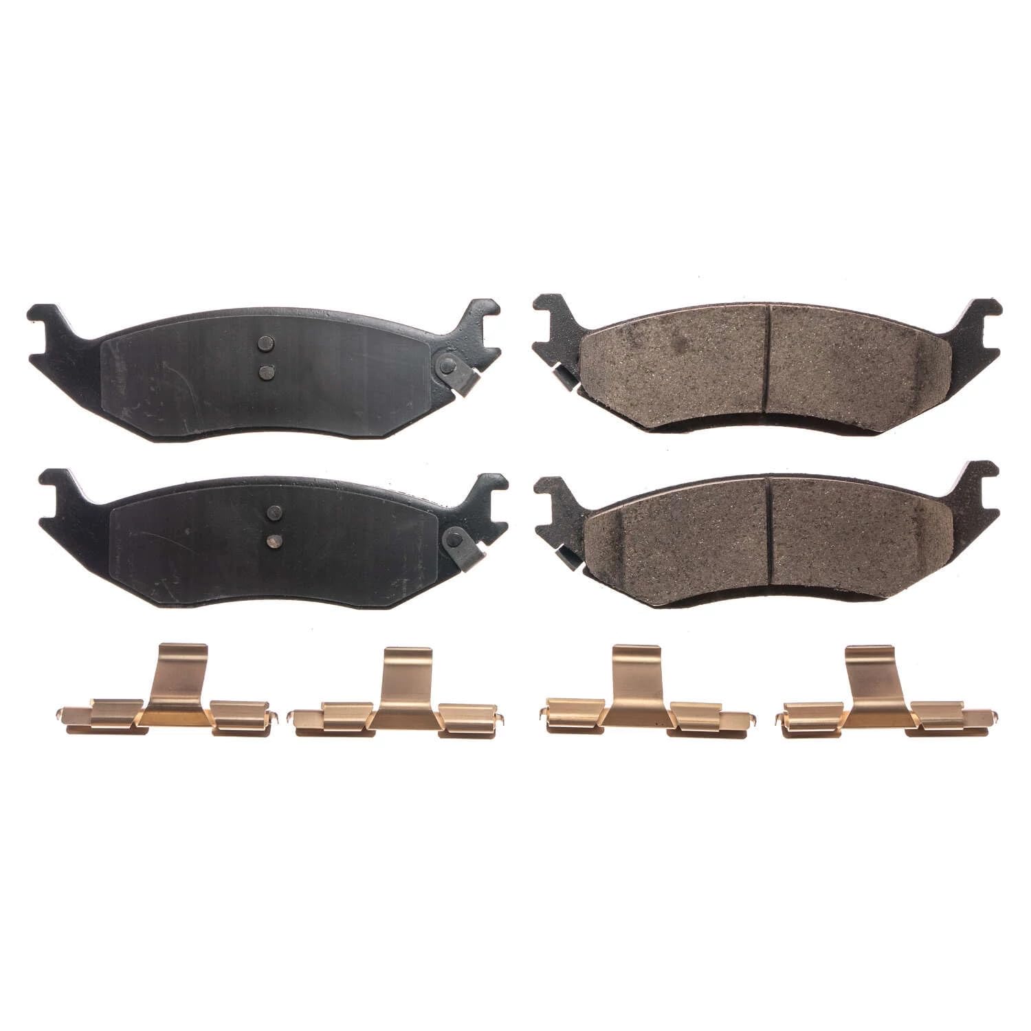 Power Stop 17-898 Rear Z17 Ceramic Brake Pads With Hardware For 2007-2009 Chrylser Aspen | 2003-2009 Dodge Durango | 2002-2018 Ram 1500 | 2020-2022 Ram 1500 Classic | 2008-2011 Jeep J8