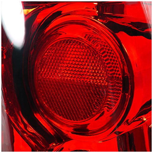 Spec-D Tuning Red Clear Tail Lights Compatible with 1999-2002 Chevy Silverado, GMC Sierra 1500 2500 3500 Left + Right Pair Assembly