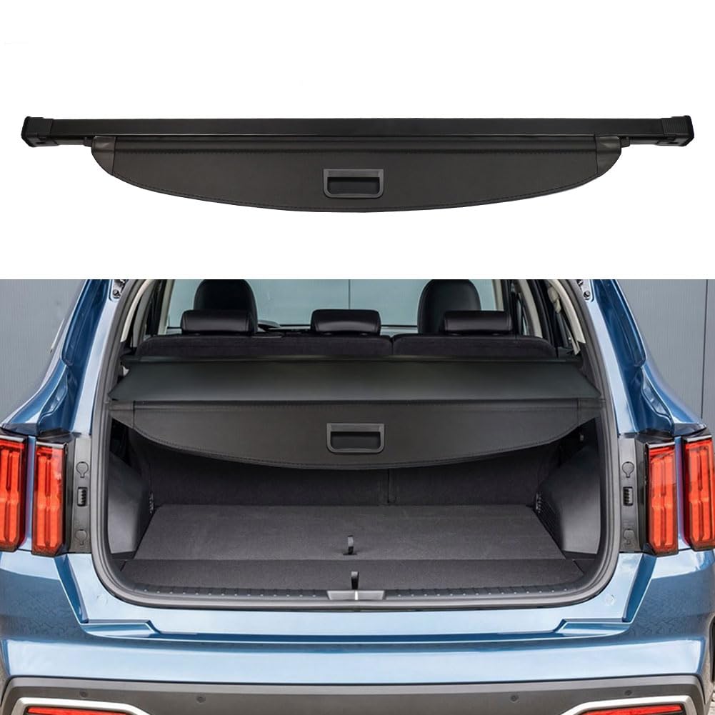 Boparauto Cargo Cover For Kia Sorento Accessories 2021 2022 2023 2024 Trunk Shade Cargo Cover