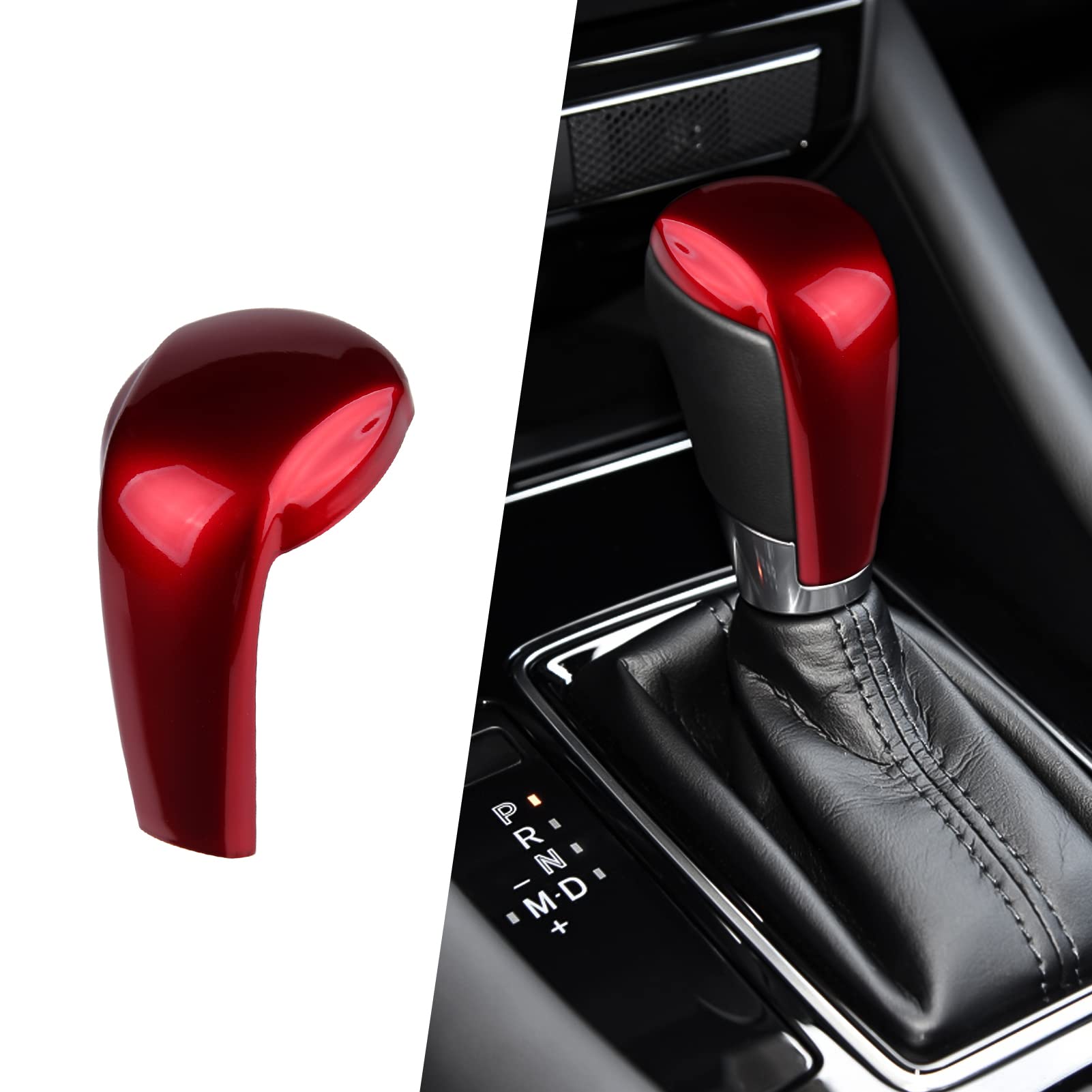 ANFOKAS Compatible with Mazda CX-5 CX-9 CX-3 6 3 Accessories Car Gear Shift Knob Cover Trim Cap Gear Panel Gears Sporty Interior