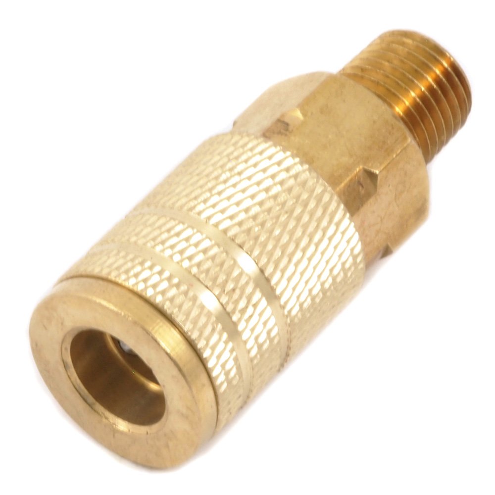Forney 75316 Air Fitting Coupler, Industrial Milton Style, 1/4-Inch-by-1/4-Inch Male NPT